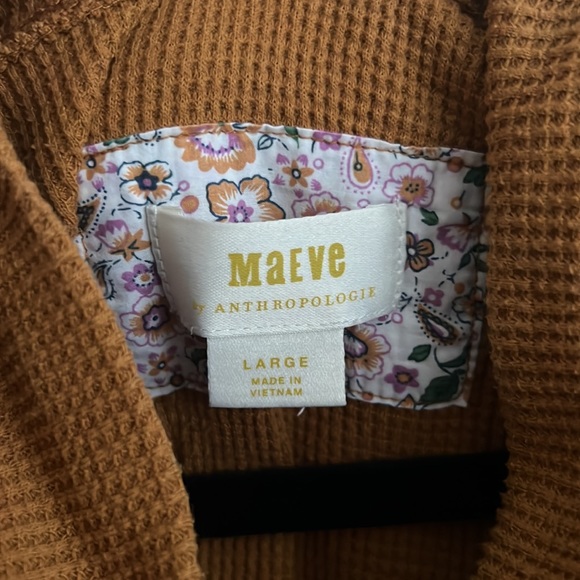 Maeve Anthropology Waffle Sweater - Picture 2 of 7
